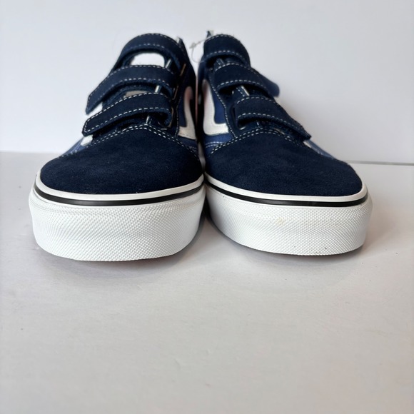 Vans Old Skool V Mens Shoes Size 12 Blue Hook Loop Suede Canvas New *Read - Picture 7 of 10
